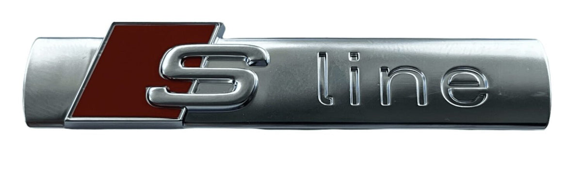 2X ORIGINAL S-LINE FENDER EMBLEM BADGE AUDI A1 A3 A4 B6 B7 A6 A7 Q2 Q3 Q5 Q7 Q8 TT E-TRON 8N0853601A