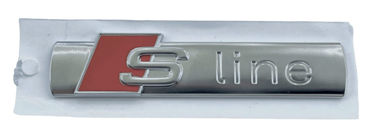 2X ORIGINAL S-LINE FENDER EMBLEM BADGE AUDI A1 A3 A4 B6 B7 A6 A7 Q2 Q3 Q5 Q7 Q8 TT E-TRON 8N0853601A